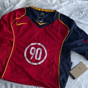 Nike Red and Navy Sports Jersey